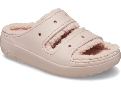 Crocs Classic Cozzzy Sandals Shoes Pink Clay :