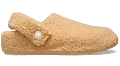 CROCS CLASSIC COZZZY SLIPPER; WHEAT, M12