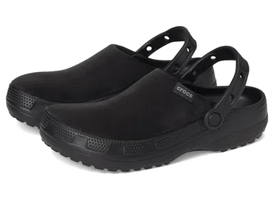 Crocs Classic Crafted Canvas Clogs Clog Shoes Black Velvet :