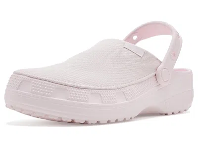 Crocs Classic Crafted Canvas Clogs Clog Shoes Bubble Ice: Men's 9 - Women's 11 Medium In Pink