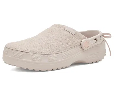 Crocs Classic Crafted Canvas Clogs Clog Shoes Cocoa Cream Lace: Men's 5 - Women's 7 Medium In Neutral