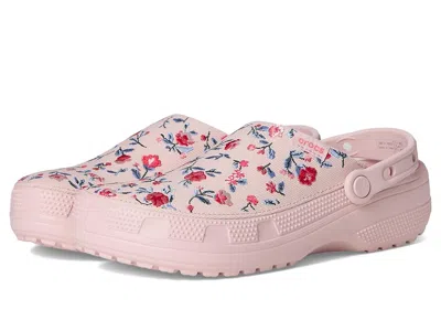 Crocs Classic Crafted Canvas Clogs Clog Shoes Floral Cotton Candy :