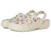 Crocs Classic Crafted Floral Clogs In White