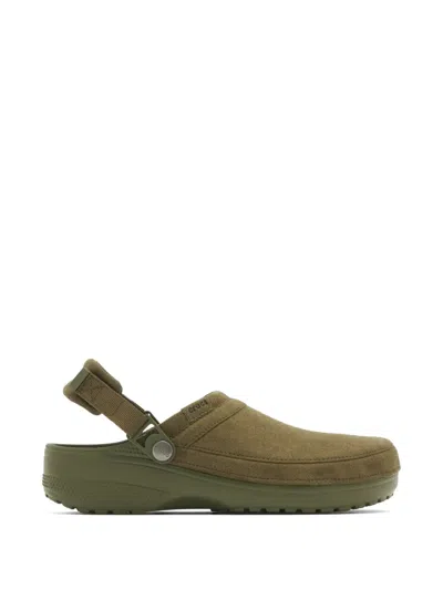 Crocs Classic Crafted Mules In Green