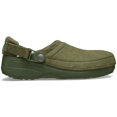 Crocs Classic Crafted Vegan Suede Clog In Green