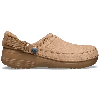 Crocs Classic Touch-strap Slingback Mules In Neutral
