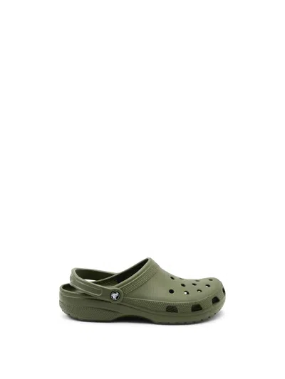 Crocs Classic Mens Army Green Clogs In Khaki