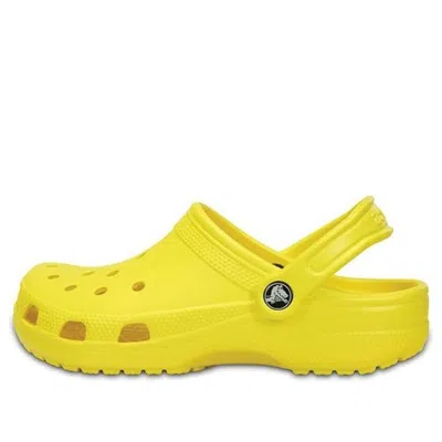 Crocs Yellow Classic Clogs In Lemon
