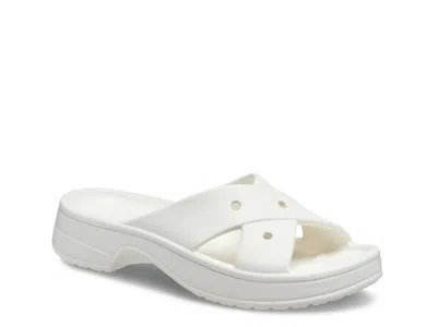 Crocs Classic Cross Strap Sandal In White