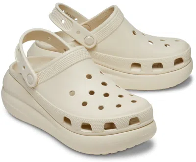 Crocs Classic Crush 207521-2y2 Clog Bone Round Toe Comfort Shoes Jax1258 In Neutral