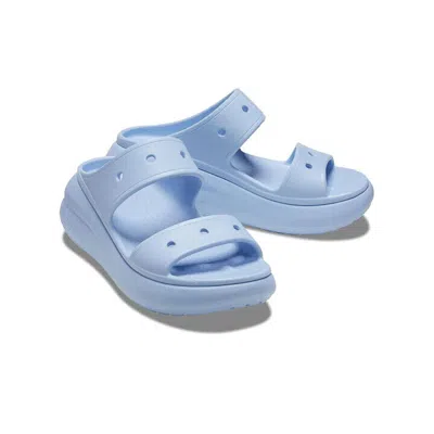 Crocs Classic Crush 207670-4ns Unisex Blue Calcite Comfort Slip-on Sandals Cro62