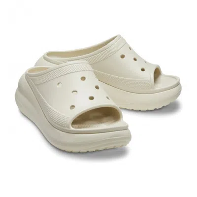 Crocs Classic Crush 208731-2y2 Sandals Bone Slip-on Slide Jax1260 In White