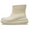 Crocs Classic 207946-2y2 Rain Boots Unisex Us 13 Bone Slip-on Waterproof Pow151