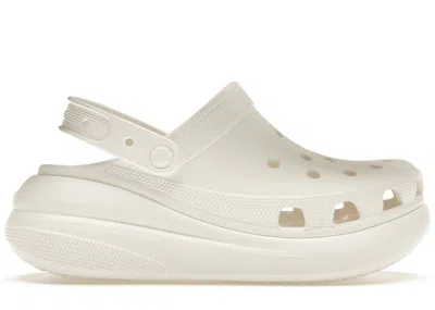 Pre-owned Crocs Classic Crush Clog Sneakers In White