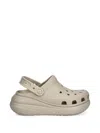 Crocs Classic Crush Platform Clogs In Gray
