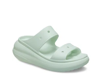 Crocs Classic Crush Platform Slide In Green