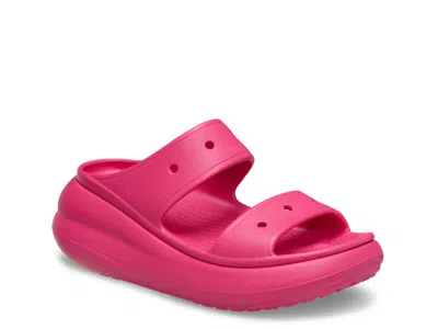 Crocs Classic Crush Platform Slide In Pink
