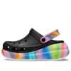 Crocs Classic Crush Spray Dye Clog In Black