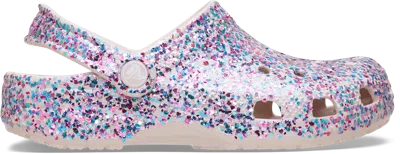 Crocs | Kids | Classic Dazzle Glitter | Clogs | Cocoa Crème | J5