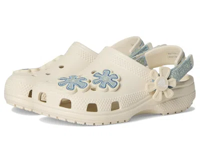 Crocs Classic Denim Floral Backstrap Clogs (toddler) Kids Shoes Summit White : 10 Toddler M, Eva In Neutral
