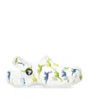 Crocs Classic Character Print Sabots Enfants Dinosaur 34 In White