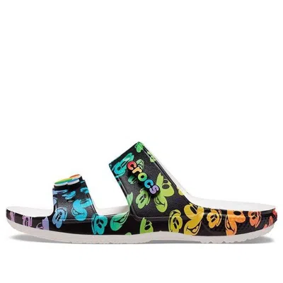 Crocs Classic Disney Casual Shoe Unisex Multi-color White In Black