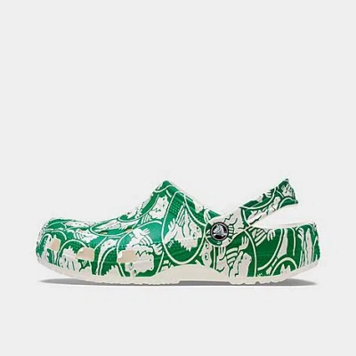 Crocs Classic Duke Print Clog Shoes Size 5.0 In Green Ivy