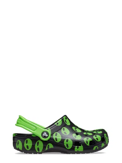 Crocs Classic Easy Icon Mini Clog In Black