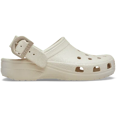 Crocs Classic Enamel Buckle Clog In Neutral