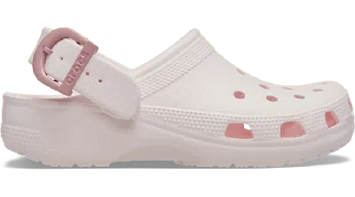 Crocs Classic Enamel Buckle Clog In Pink