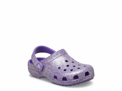 Crocs Classic Fantasy Glitter Clog Kids' In Purple