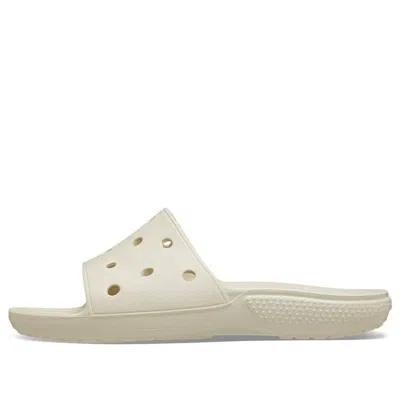 Crocs Classic Flat Sandals Unisex Beige In Bone
