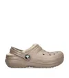 Crocs Classic Fleece-lined Clogs In Brown