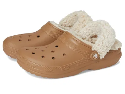 Crocs Classic Fleece Lined Clogs Clog Shoes Sepia : In Brown