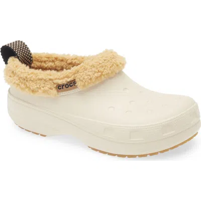 Crocs Classic Fleece Lined Shorty Clog In Neutral