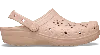 Crocs Classic Floral Cut-out Clog In Pink