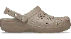 Crocs Classic Floral Cut-out Clog In Taupe