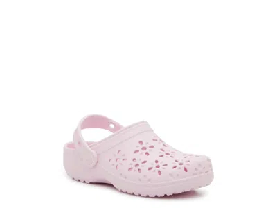 Crocs Classic Floral Cutout Clog Kids' In Multi