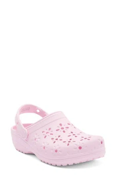 Crocs Classic Floral Cutout Clog In Animal Print