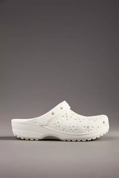 Crocs Classic Floral Cutout Clogs