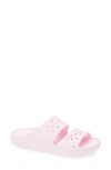 Crocs Classic Floral Cutout Slide Sandal In Pink