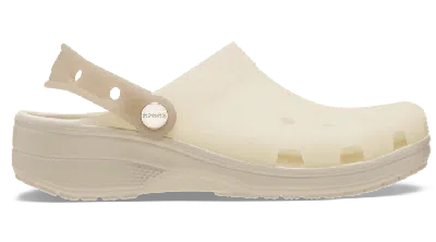Crocs Classic Frosted Backstrap Clog In Almond Tint/multi