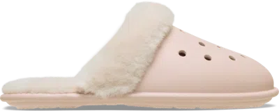 Crocs | Unisex | Classic Fuzz Scuff | Slippers | Quartz | W10/m9 In Gray