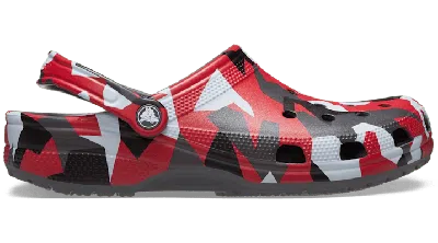 Crocs Classic Geo Camo Clog In Slate Grey/multi | ModeSens