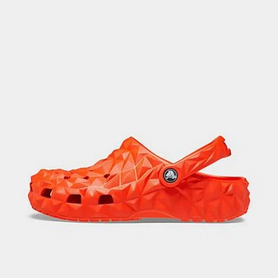 Crocs Classic Geometric Clog Shoes Size 6.0 In Lava