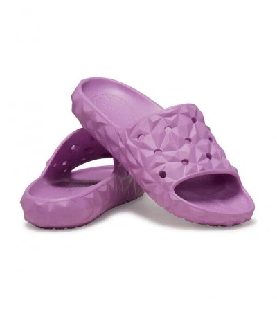 Crocs Classic Geometric Ii 209608-6wq Slide Sandals Women's Us 10 Purple Pow102