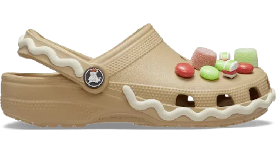 Crocs Classic Gingerbread Sabots Unisex Beige 43