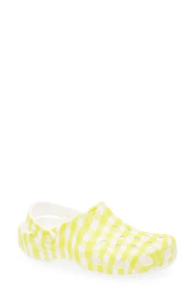 Crocs Classic Gingham Clog In Daylily