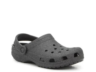 Crocs Classic Glitter Clog In Gray