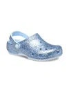 Crocs Classic Glitter Clogs In Blue